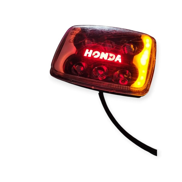 12 Volt LED Headlight Panel with Glowing Monogram &amp; Indicators for Motorcycle - Best Quality LED Headlight Panel with Glowing Monogram - 125 &amp; CD 70 Headlight - With Box 