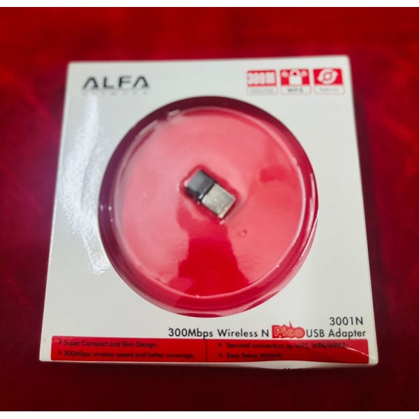 Alfa Mini USB WiFi Adapter | 300Mbps Wireless LAN Card for Computer &amp; Laptop | Best Wireless Adapter - GlowLaa.com