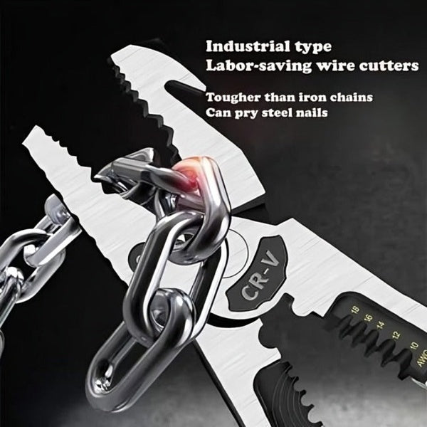 Plier - 5 in 1 Multifunctional Plier | Best Quality Plier For Electric Work | Plier For Household Use &amp; Mechanical Use - GlowLaa.com
