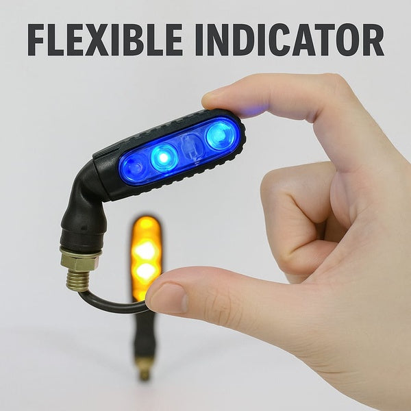 Bike Indicator -Universal Flexible Bike Indicator Light for Safe Riding llex to Fit – Bike Indicator Lights for Every Ride - 2 PCs - GlowLaa.com