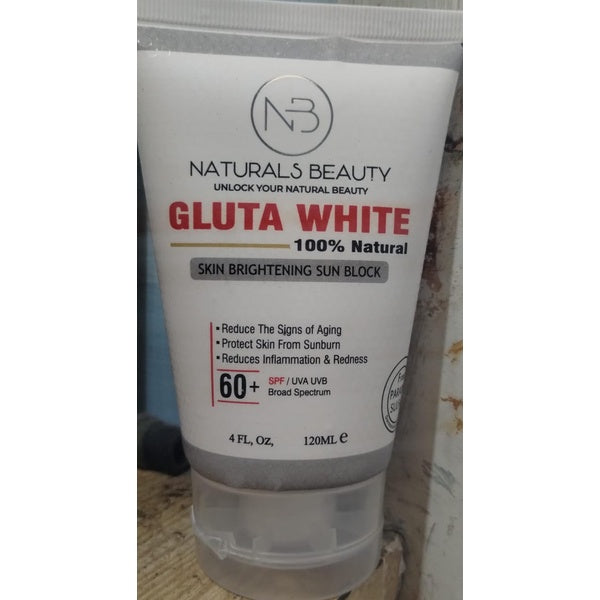 Naturals Beauty Gluta White Skin Brightning Sun Block Spf 60+ UAV&amp;UVB 120 ML