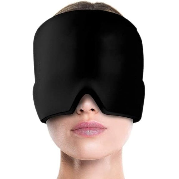 Headache Relief Hat for Migraine Relief, Tension, One Size Fits All Headache Cap with Reusable Ice Gel Pack for Puffy Eyes, Stress Relief ( Random Color ) - GlowLaa.com