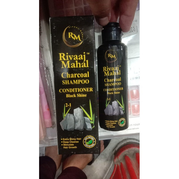 Rivaaj Mahal Deal of 2-in-1 Hair Care Combo  – 100% Natural Formula + Charcoal Black Shine Conditioner - GlowLaa.com
