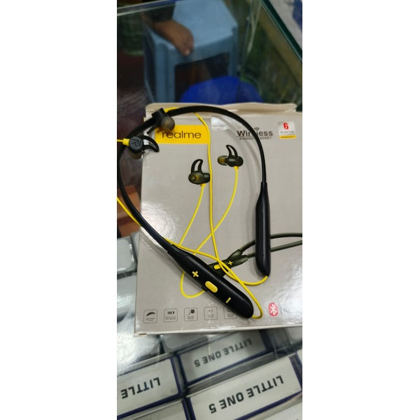 Realme Wireless Stereo Neckband Headset – Bluetooth 5.0 | Deep Bass, Long Battery, Sweatproof Earphones (Copy) - GlowLaa.com