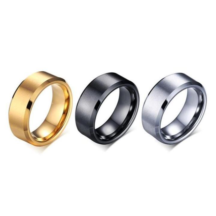Pack Of 3  gold plated &amp; silver plated band rings For Unisex - 17to18