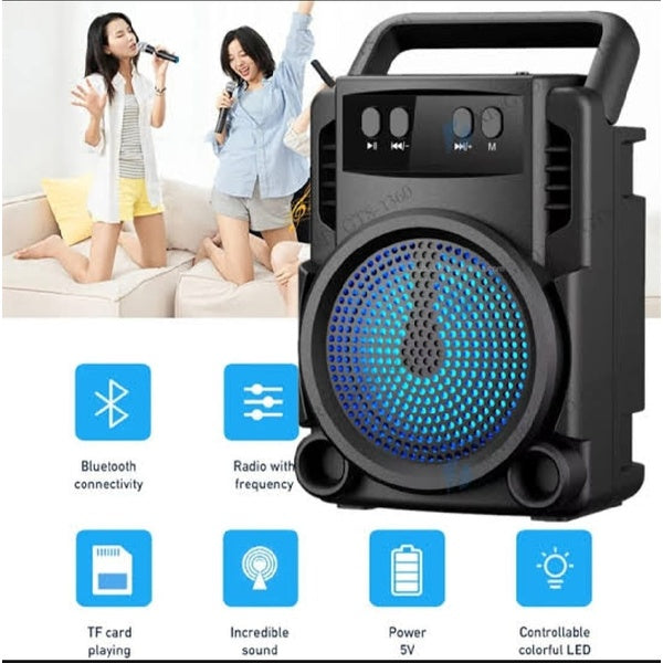 GTS 1360 Portable Rechargeable Mini Wireless Bluetooth Speaker With FM Radio USB &amp; SD Card Supported Super Loud Stereo Sound Mini BT Speaker - GlowLaa.com