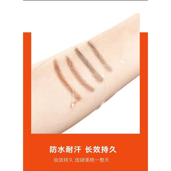 Aiqilai 3 in 1 Eyebrow Pencil | Eyebrow Pencil Gel | Anti-Smudge | Long-Lasting | Three-in-One | Double-Headed | Folding Eyebrow Trimming Knife | Brush - Black