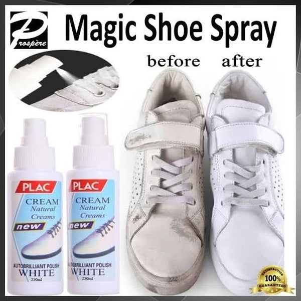 PLAC White Shoe Polish Spray – Magic Instant Cleaner for White Shoes (250ml) - GlowLaa.com