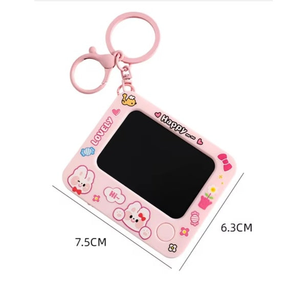 Creative Mini Graffiti Board Keychain – Cute Cartoon Bag Pendant &amp; Reusable Drawing Tablet for Students, Kids &amp; Artists (Random Color) - GlowLaa.com