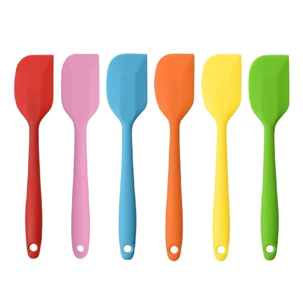 Silicone Spatula 8-Inch – Heat Resistant, Non-Stick Flexible Rubber Scraper Spoon for Kitchen Use - GlowLaa.com