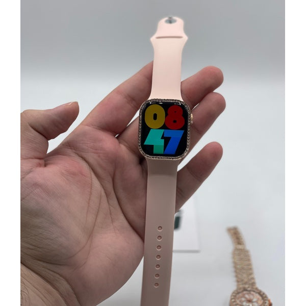 Mi Ni ZW10 DO Elegant Diamond Series Smartwatch – Bluetooth Calling, Health Monitor, 2-in-1 Women's Smart Watch - GlowLaa.com