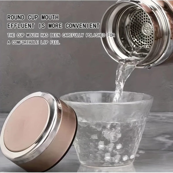 1000ml Large Capacity Stainless Steel Thermos Bottle – Hot &amp; Cold Vacuum Flask Water Bottle (Random color)