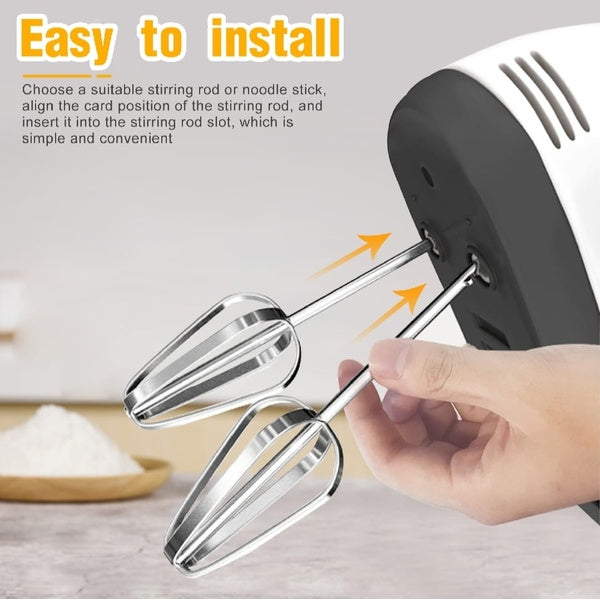 Electric Hand Mixer Beater Machine for Cake, Eggs &amp; Baking - Handheld Egg Beater, Cake Mixer &amp; Small Electric Mixer - GlowLaa.com