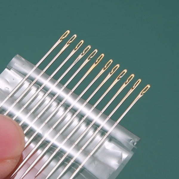 Multi-Size Stainless Steel Darning Sewing Needles – Side Opening Hand Sewing Tools for Household Use - GlowLaa.com