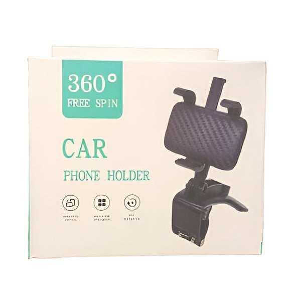 CAR Smart Phone Holder - 360 Free Spin | 360° Mobile Holder Foldable | 360° Rotateable Strong Grip Mobile Holder for Cars - GlowLaa.com
