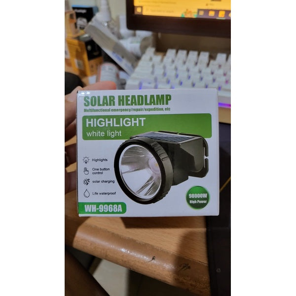 Solar Headlamp WH-9968A – Ultra-Bright, Rechargeable &amp; Eco-Friendly for Outdoor Adventures! - GlowLaa.com