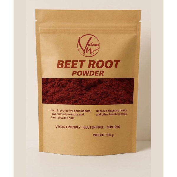 Natural Beetroot Powder 100g | For Glowing Skin, Pink Lips, Healthy Hair & Daily Nutrition | Pure And Organic Drink Mix Superfood - GlowLaa.com