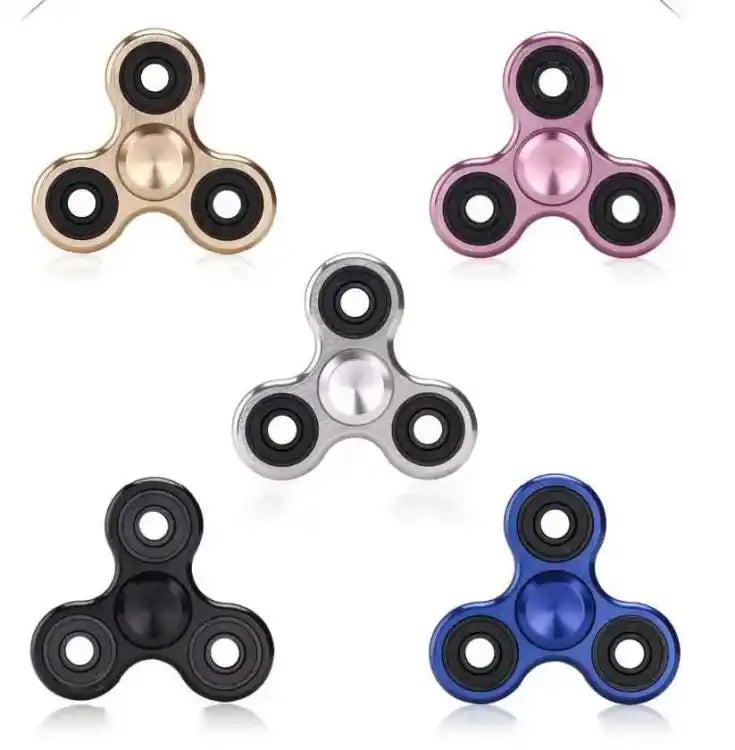 Fidget Spinner Stress Reducer Toy Metal Barring Multi Color.
