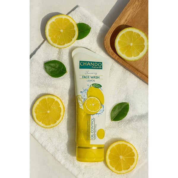 Chando Natural Foaming Face Wash Lemon – Oil Control & Refreshing Cleanser for All Skin Types (100g) - GlowLaa.com