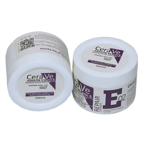 Cera Ve Keratin Vitamin E Repair Therapy E02 Hair Mask - 500ml | Deep Hair Repair Solution - GlowLaa.com