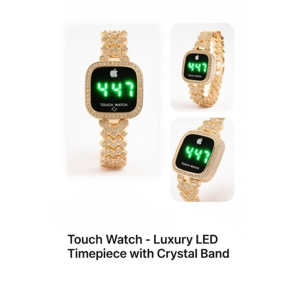 LED Touch Screen Watch – Waterproof, Cell Operated, Stylish Digital Wristwatch (No Box) - GlowLaa.com