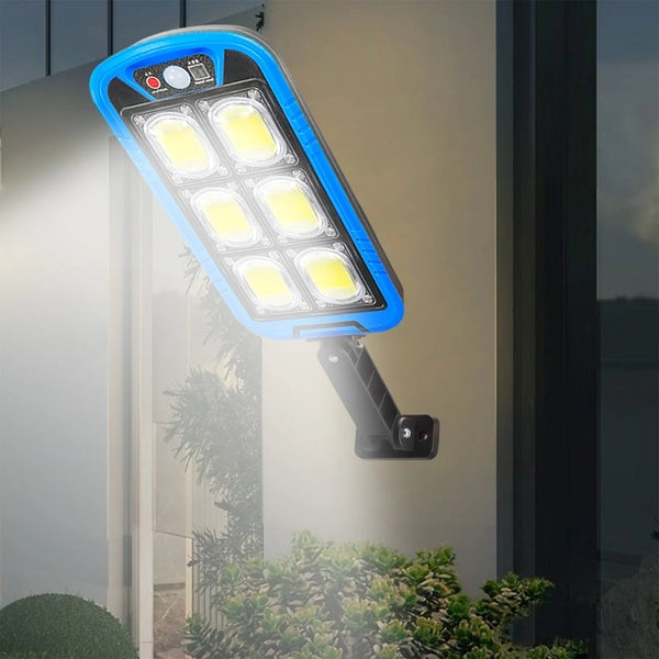 Solar Street COB Light With Sensor ZB-150B | Motion Sensor Security Streetlight for Parking Lot  Remote Control (Random color)