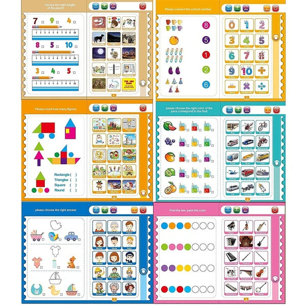 Intelligence Book English Letters Words Learning Language E-book Toddlers Preschool Educational Toys - GlowLaa.com