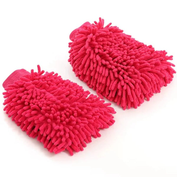 Microfiber Double-Sided Cleaning Gloves - Ideal for House and Car Cleaning - GlowLaa.com