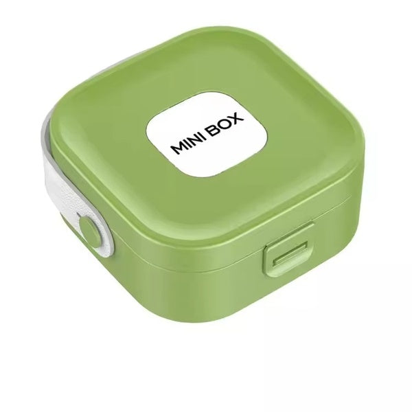 Jewelry Organizer Box | Portable Jewelry Storage Box | Sleek | Portable | Multi-Functional Travel Jewelry Organizer | Durable | Compact Ring | Necklace | Earring Storage Boxes With Mirror | For Travel | Home | Gift Option - Random Color  - GlowLaa.com