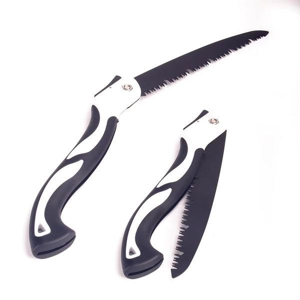 Foldable Saw Camping Tool Folding Hand Pruning Saw with Blades - Folding Saw Efficient Chip Removal Lock Design Pocket Pruning Saw for Bone Trees Wood Trimming Cutting ( Random Color ) - GlowLaa.com