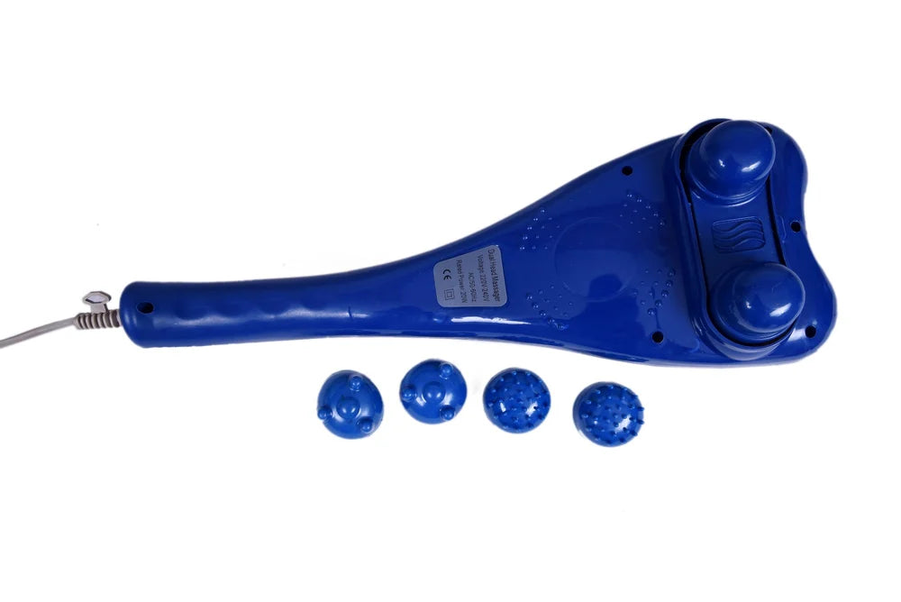 Plastic 50 Hz Dual Hand Dolphin Body Massager | For body Pain.