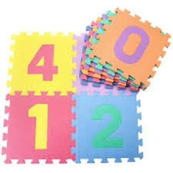 10PCS Soft Foam Number Puzzle Mat for Kids – Interlocking Educational Play Mat with Numbers 0–9 – Colorful EVA Foam Floor Tiles for Toddlers, Baby Play Area, Learning &amp; Indoor Fun