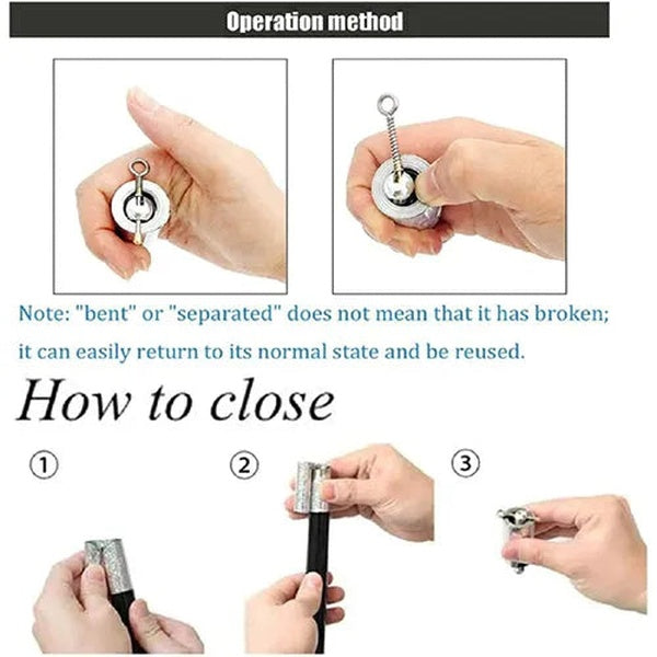 Magic Extendable Metal Stick for Self Defence and Fun Magic Pocket Stick (Silver) - GlowLaa.com