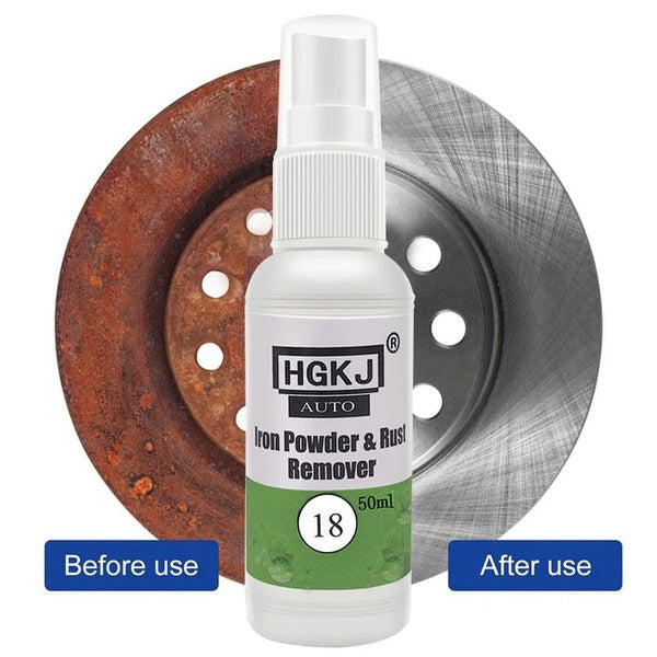 HGKJ-18-30ml Car Paint Wheel Iron Powder Rust Remover Car Logo Rust Spray Cleaner Repair Refurbising Accessories - GlowLaa.com