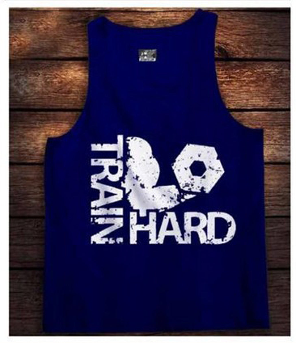 Sando tank top for Men Workout Tank top gym shirts for men [Blue] | Latest design | Premium Quality - M