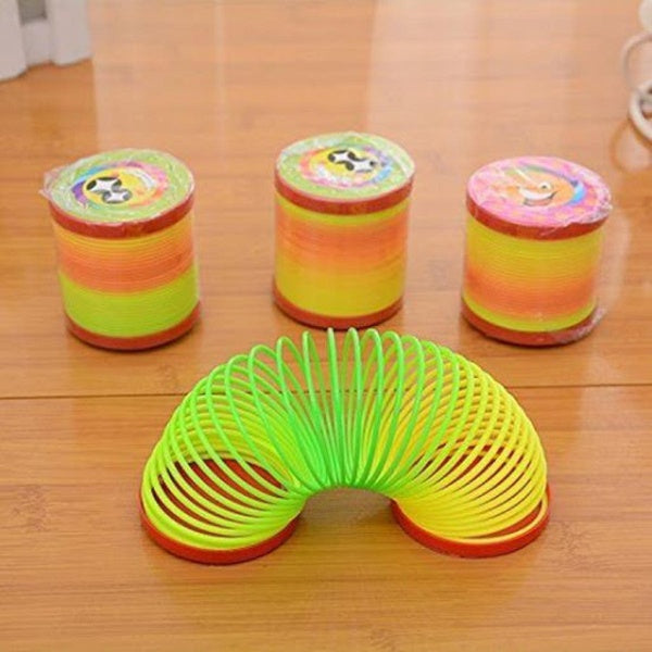 Magic Slinky Rainbow Springs Bounce Fun Toy For Kids | Magic Rainbox Spring - GlowLaa.com