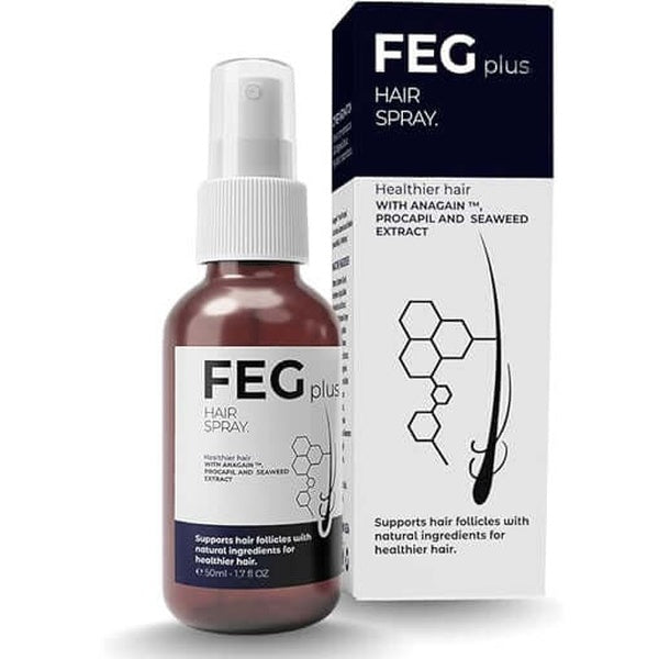 FEG PLUS Beard &amp; Hair Growth Serum Spray Powered by Nature for Visible Results | Best Quality Hair Growth Spray - Hair Serum - 50 ml - GlowLaa.com