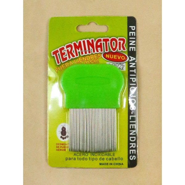 Multicolor Anti-Lice Hair Comb with Stainless Steel Micro-Grooved Teeth – Safe and Effective Lice and Nit Removal Comb | Reusable and Suitable for All Hair Types | Compact Size 9cm x 4cm (Random Color) - GlowLaa.com