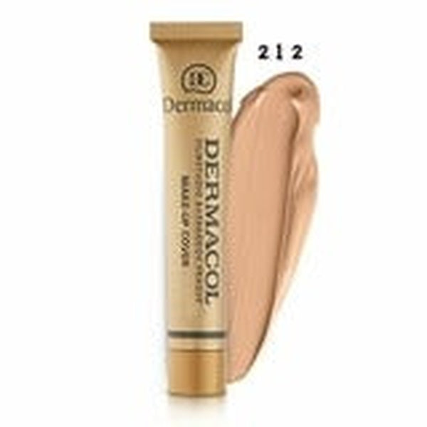 Dermacol Make-Up Cover Foundation 30g – Ivory &amp; Fair Shades – Full Coverage, Waterproof, Matte Finish - 211 - GlowLaa.com