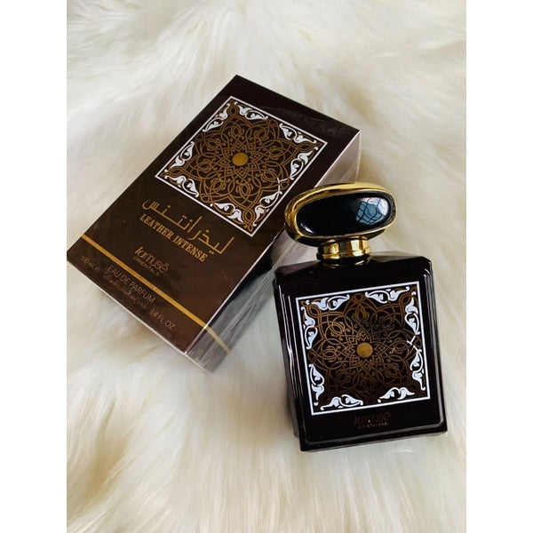 Leather Intense Eau De Parfum Spray – Bold &amp; Long-Lasting Scent with Warm Leather and Woody Notes - GlowLaa.com