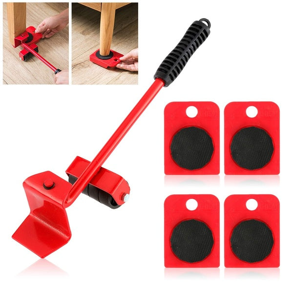 Furniture Lifter Mover Tool Set – Heavy Load Moving Rollers &amp; Lifting Tool for Furniture and Home Appliances - GlowLaa.com