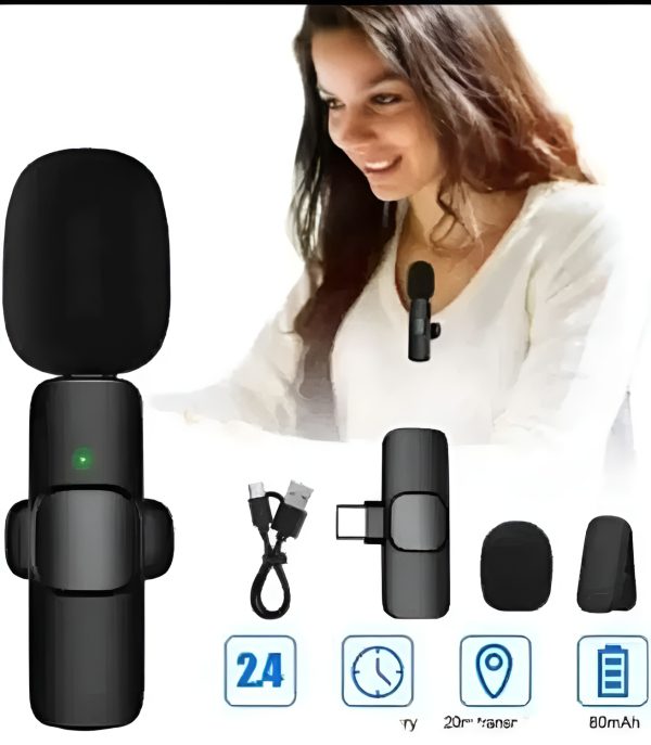 Deal pack of 2 - K8 Mic Collar Wireless Microphone &amp; M28 airbuds Tws Wireless Earbuds