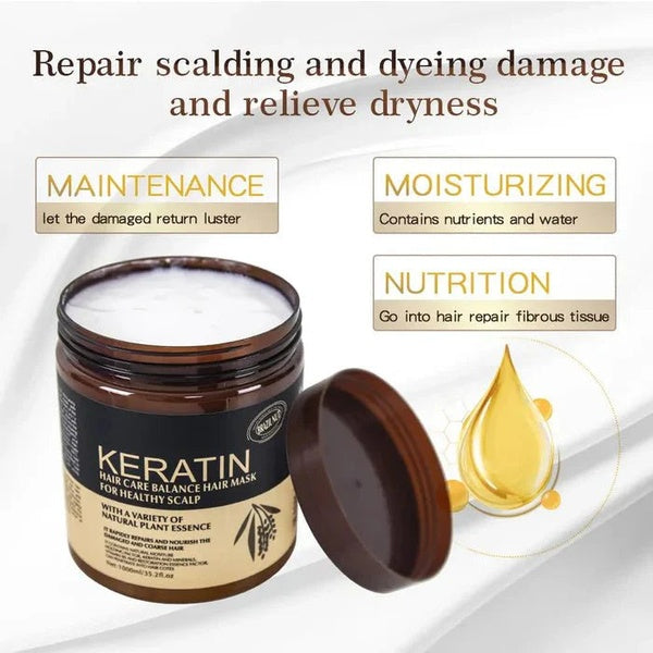Keratin Hair Care Balance Mask And Treatment for Healthy Scalp - 500ml - GlowLaa.com