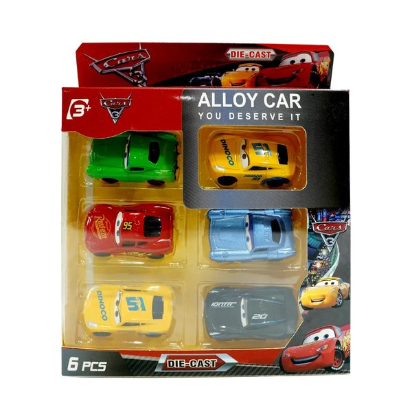 6-Piece Mini Metal Alloy Car Dinky Set – Durable Die-Cast Toy Vehicles for Kids, Compact Pull-Back Cars for Racing, Collecting &amp; Imaginative Play – Realistic Design, Perfect Gift