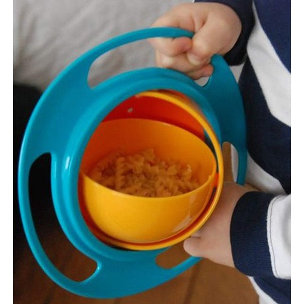 360 degree Gyro Bowl for feeding Baby Kids (random color)