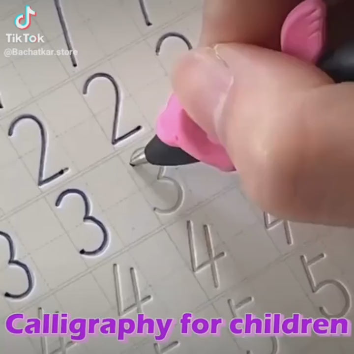 Sank Magic Practice Copybook Set  4 Books + 10 Refills with Pen for Kids