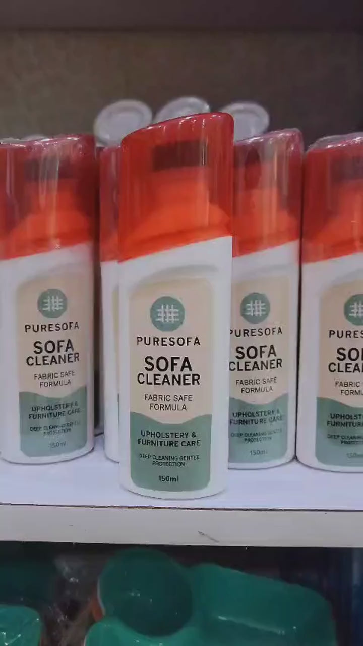 Puresofa | Sofa Cleaner Spray | Upholstery &amp; Fabric Safe | Deep Cleaning | Stain Remover | Fast Dry | Pleasant Scent | 150ml
