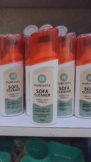 Puresofa | Sofa Cleaner Spray | Upholstery &amp; Fabric Safe | Deep Cleaning | Stain Remover | Fast Dry | Pleasant Scent | 150ml