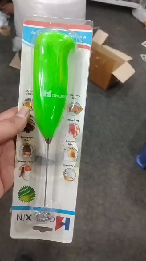 Multipurpose Electric Coffee Beater & Milk Frother | Handheld Mini Blender & Egg Whisk (Portable, Random Color)