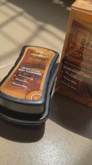 Beeswax Furniture Shiner Sponge  Wood Polish &amp; Cleaner for a Natural Shine